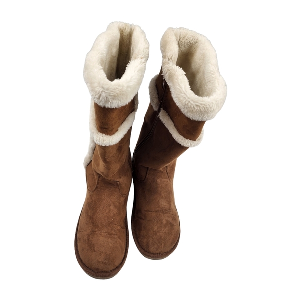 Michael Kors Suede Faux Shearling Alina Cozy Boot - Picture 3 of 8